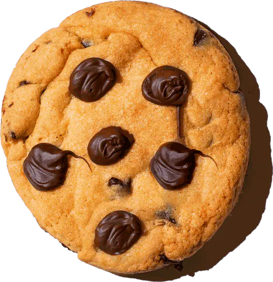 Molten chocolate cookie