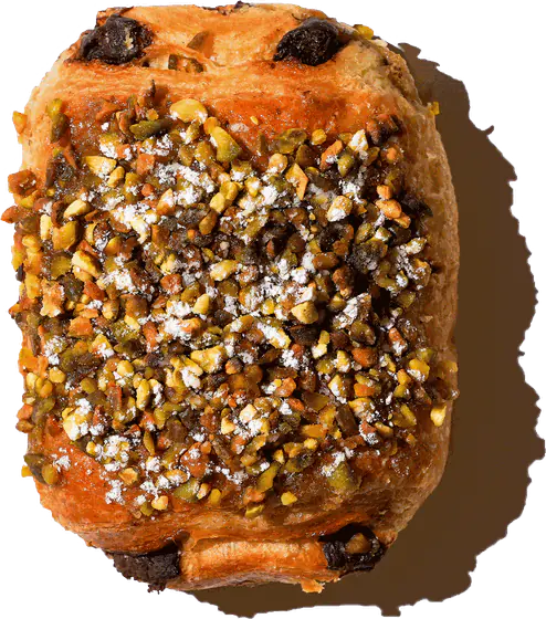 Pistachio pain au chocolat